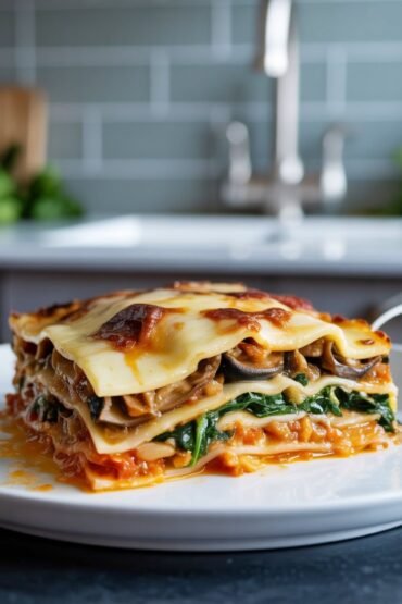 Mushroom and Spinach Lasagna