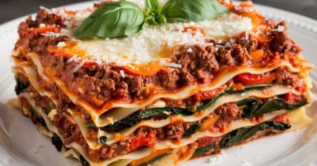 Beef and Vegetable Lasagna