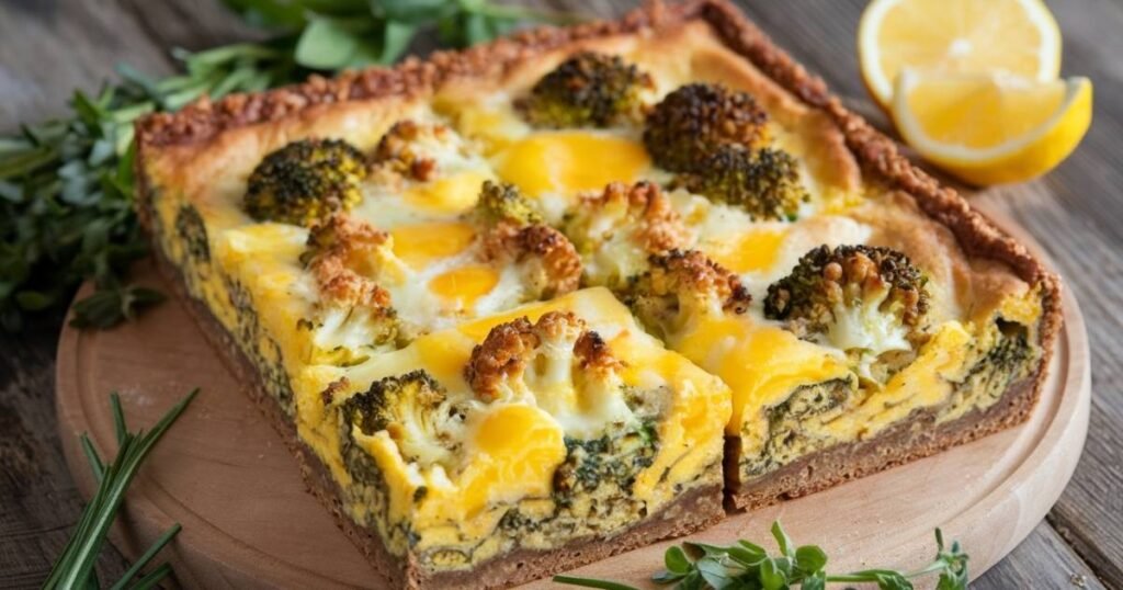 Broccoli and Cheese Egg Bake