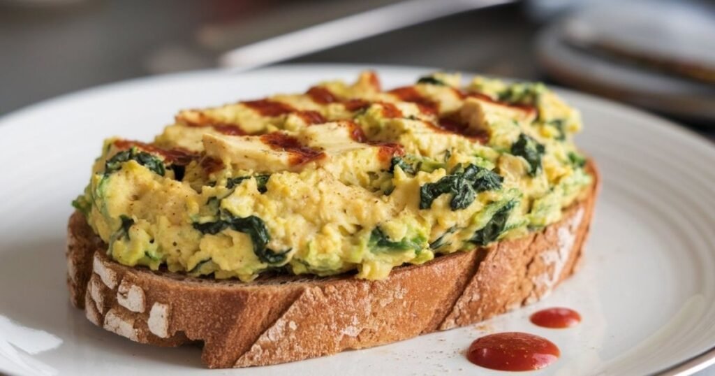 Avocado and Spinach Scramble