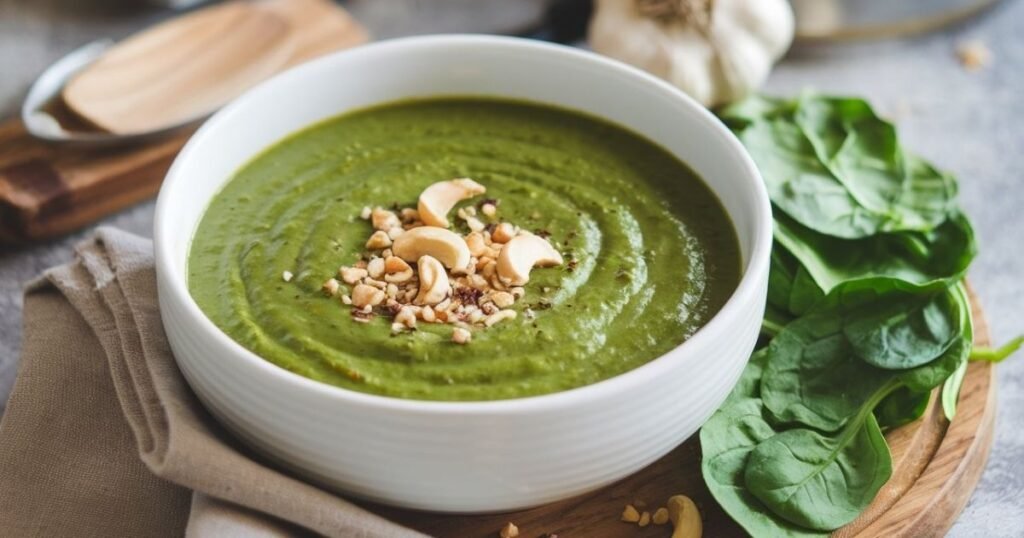 Vegan Creamy Spinach Soup