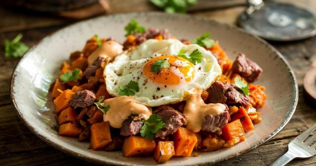 Beef and Sweet Potato Hash