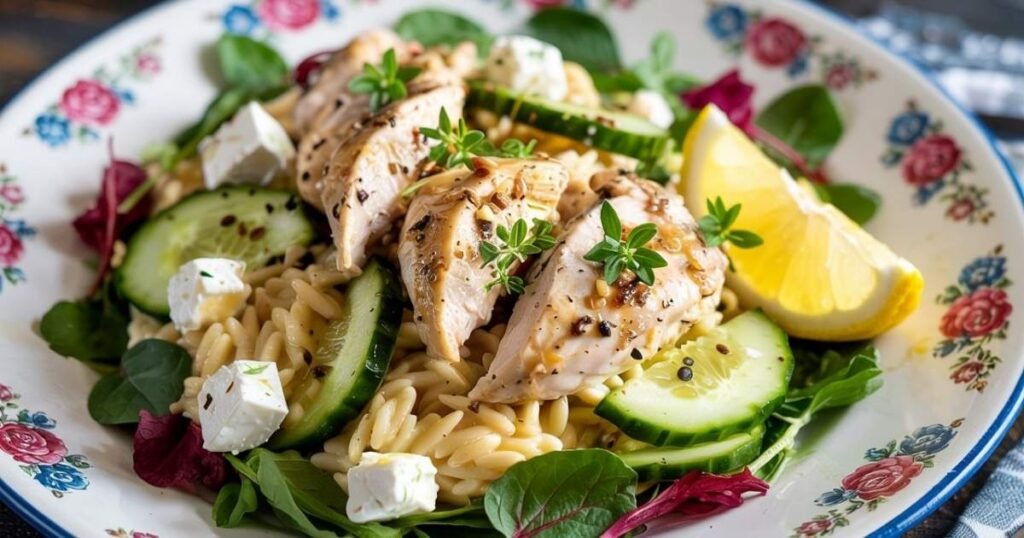Lemon Chicken Orzo Salad