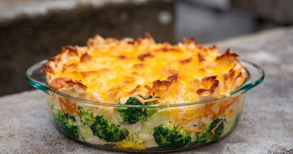 Broccoli and Cheese Egg Bake