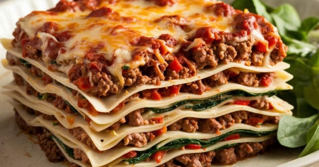 Beef and Vegetable Lasagna
