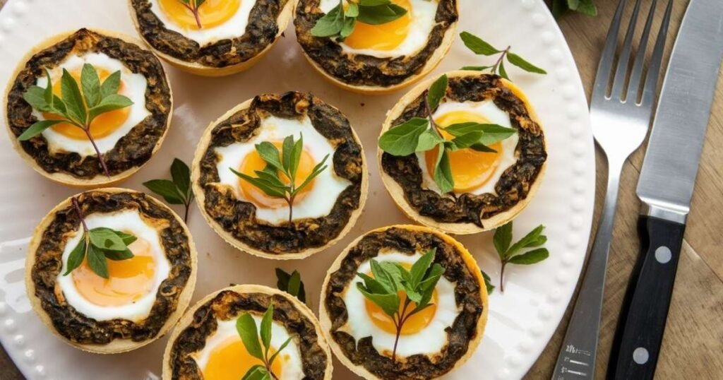 Baked Spinach and Ricotta Egg Cups