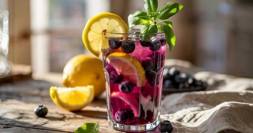 Iced Blueberry Lemonade