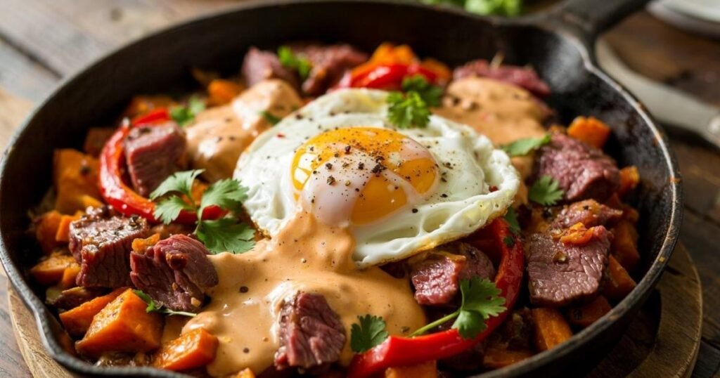 Beef and Sweet Potato Hash