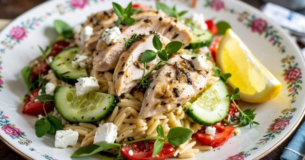 Lemon Chicken Orzo Salad