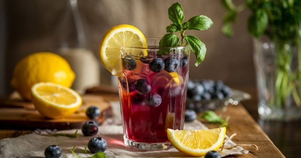 Iced Blueberry Lemonade
