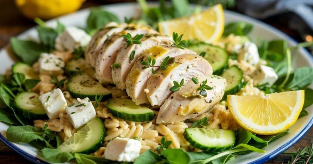 Lemon Chicken Orzo Salad