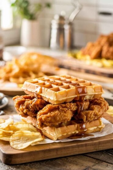 Chicken and Waffle Sandwich