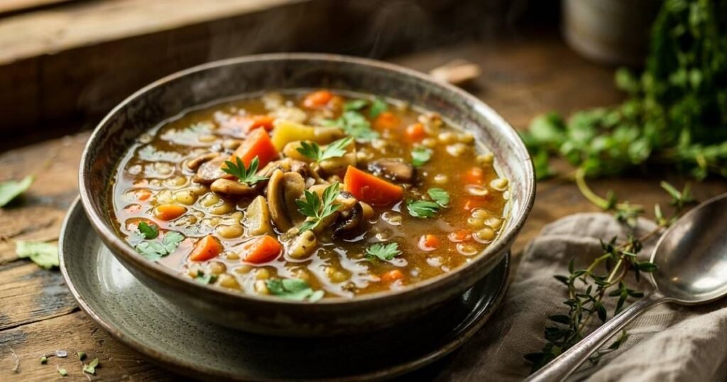 Mushroom Barley Soup