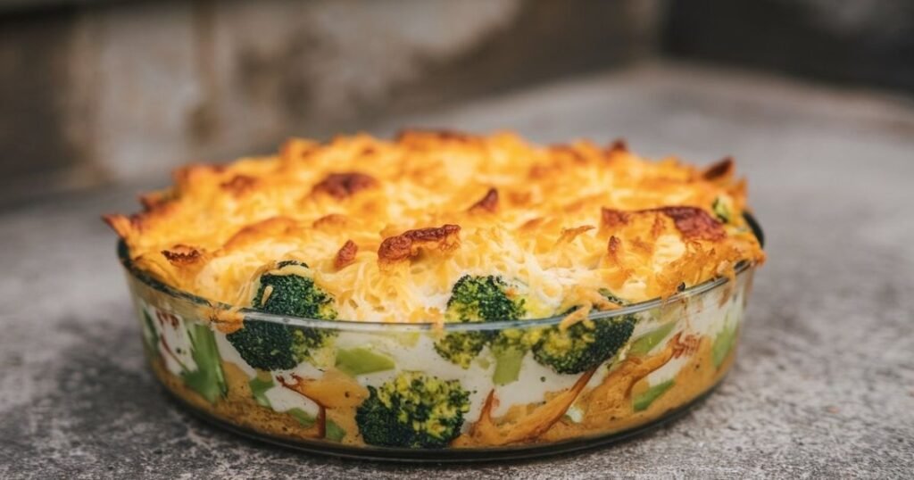 Broccoli and Cheese Egg Bake