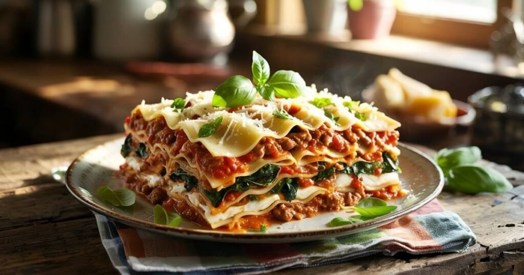 Beef and Vegetable Lasagna