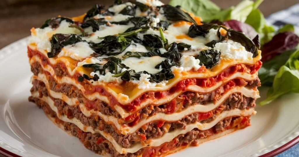 Beef and Vegetable Lasagna