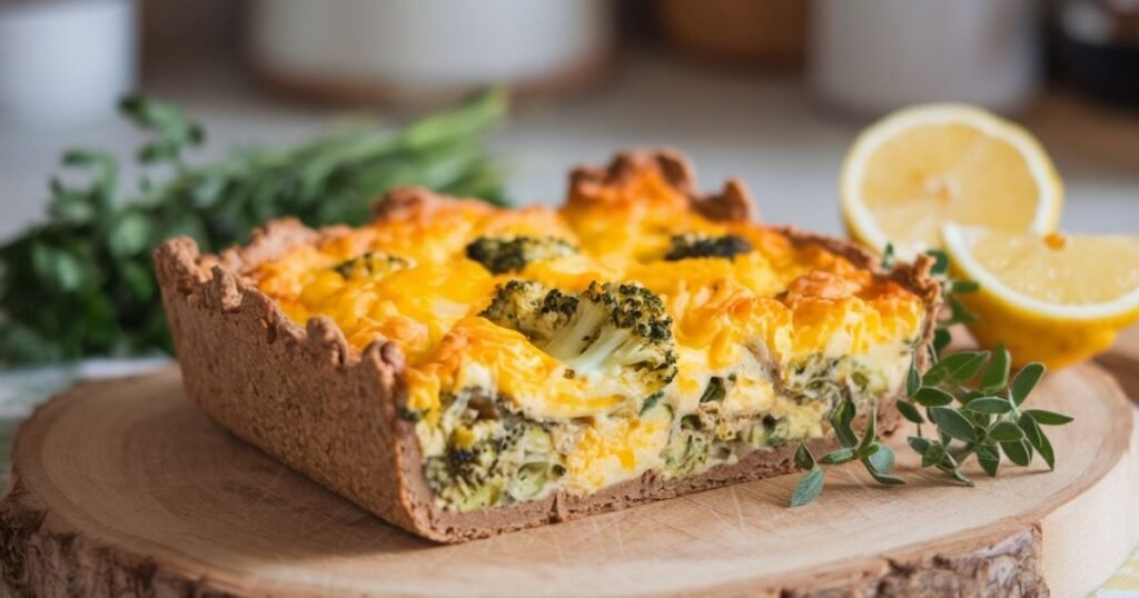 Broccoli and Cheese Egg Bake