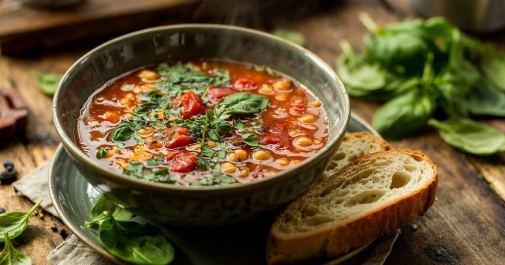 Chickpea and Spinach Soup