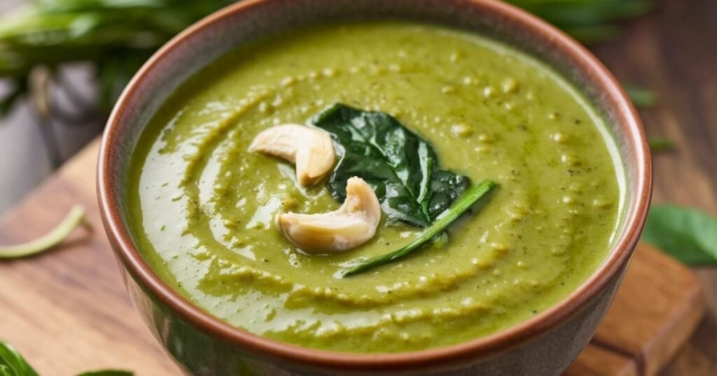 Vegan Creamy Spinach Soup