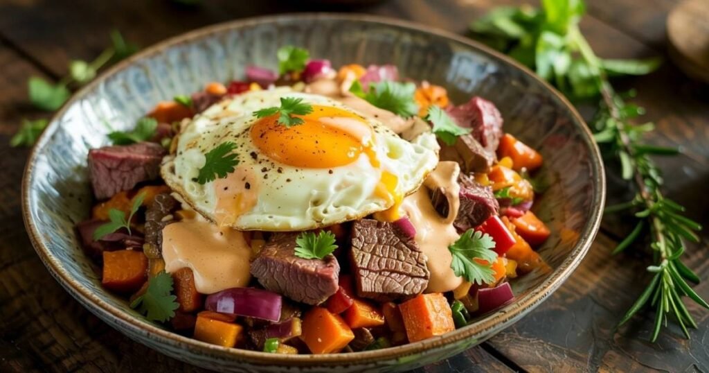 Beef and Sweet Potato Hash
