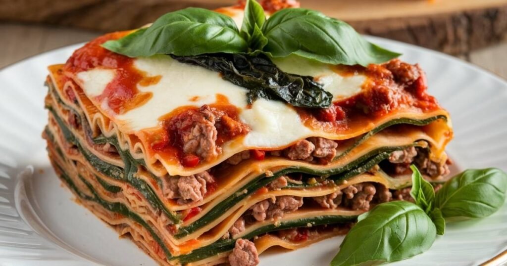 Beef and Vegetable Lasagna
