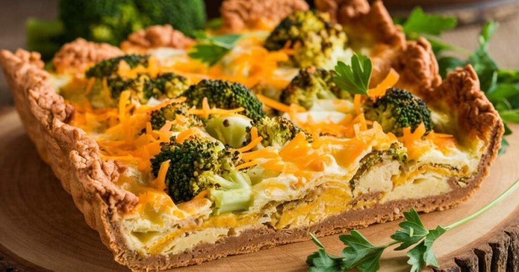 Broccoli and Cheese Egg Bake