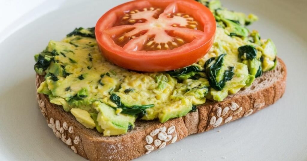 Avocado and Spinach Scramble
