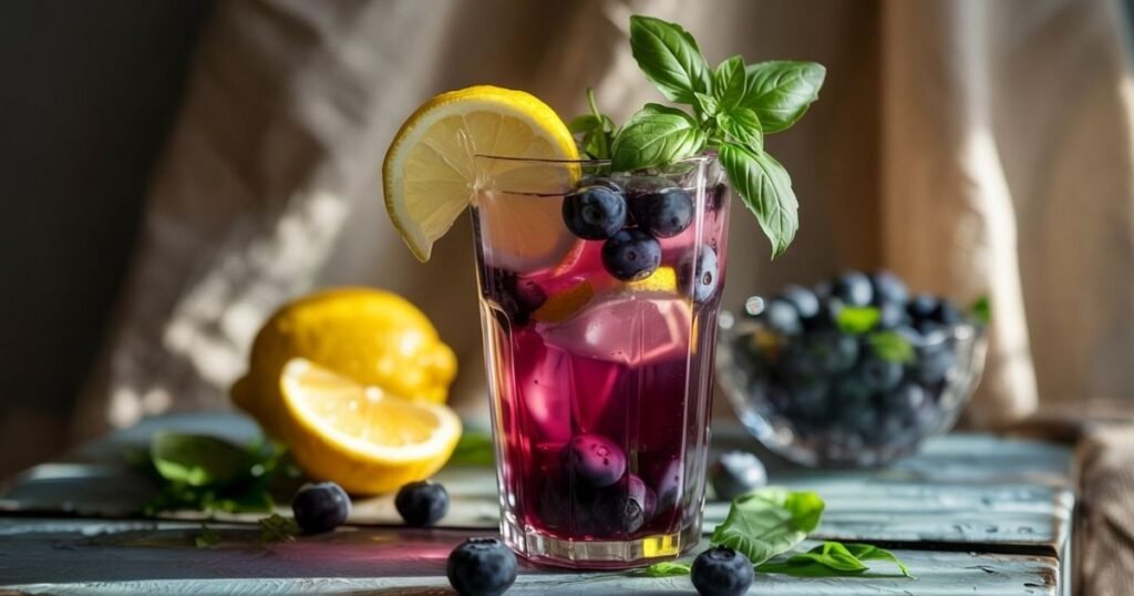 Iced Blueberry Lemonade