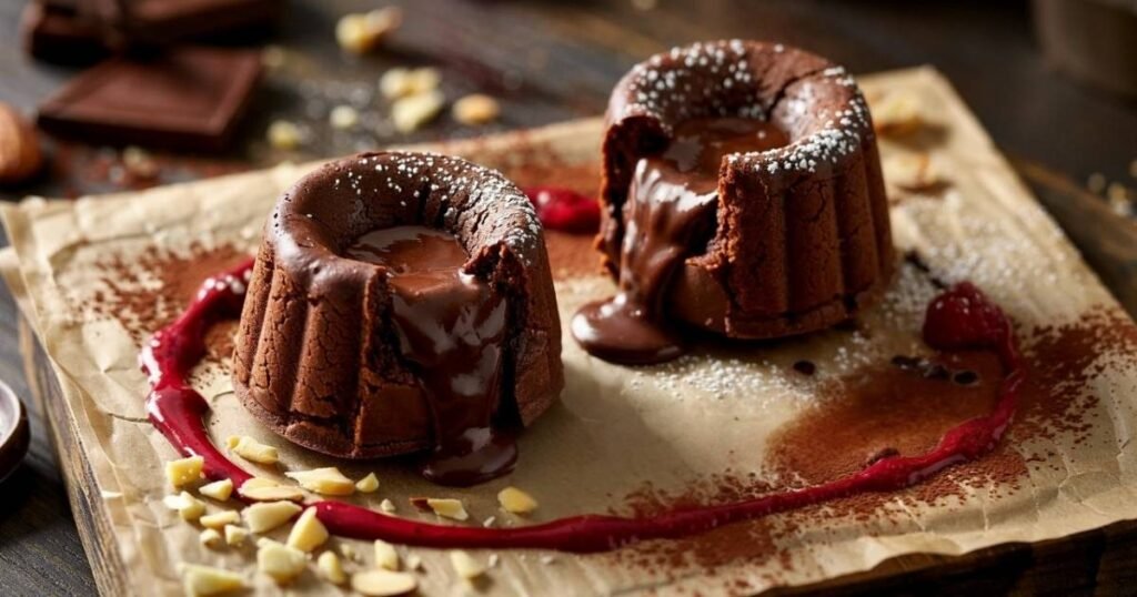 Dark Chocolate Lava Cakes