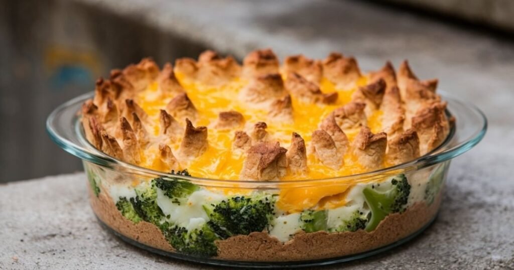 Broccoli and Cheese Egg Bake
