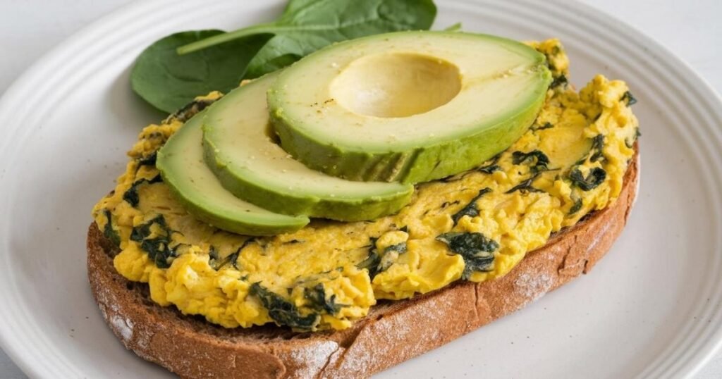 Avocado and Spinach Scramble