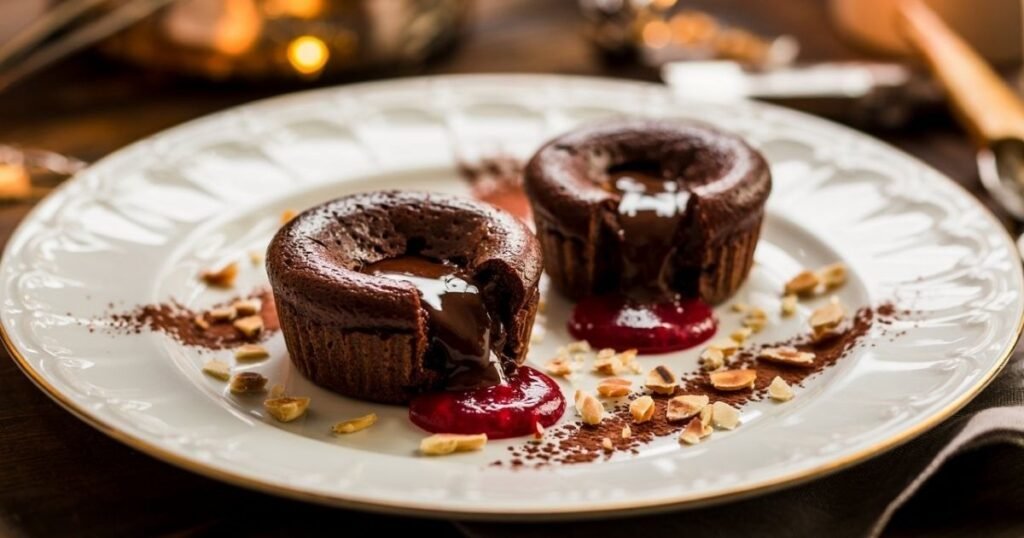 Dark Chocolate Lava Cakes