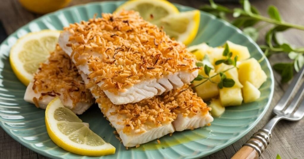 Coconut Crusted Tilapia